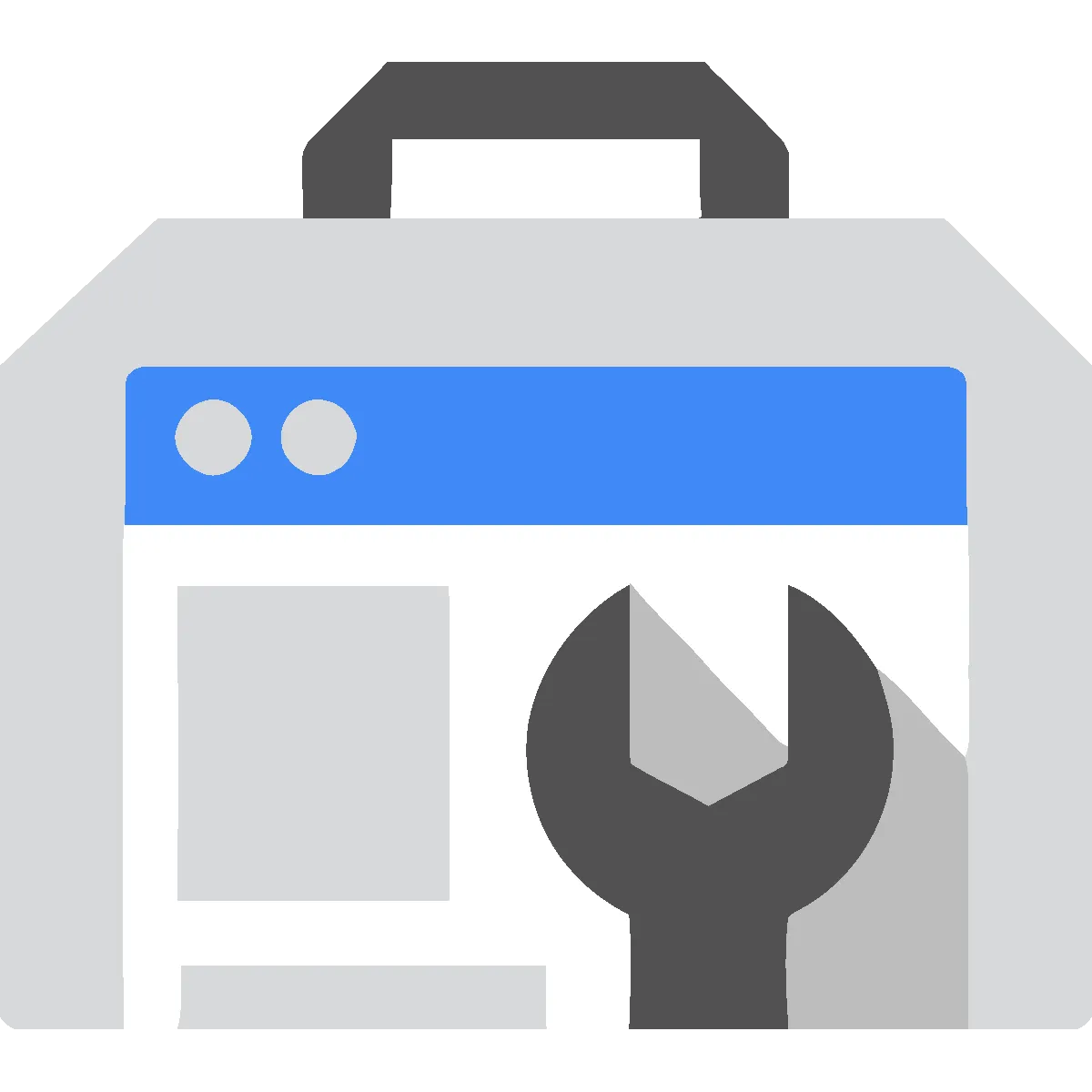 The Google Search Console toolbox icon: a browser window with a wrench